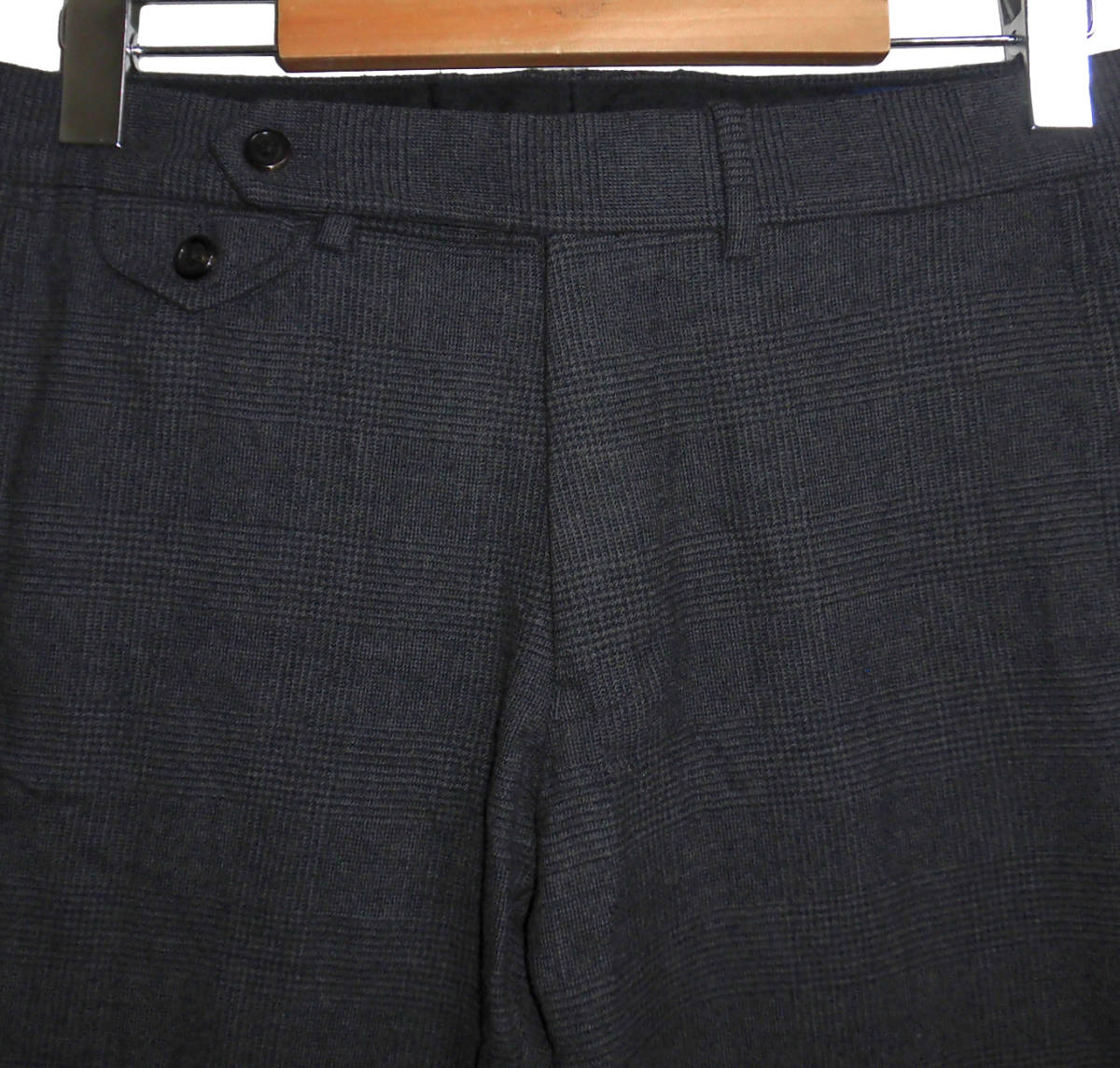 ⑧POLO RALPH LAUREN ポロラルフローレン SLIM FIT グレンチェック ウール ストレッチ テーパード トラウザーパンツ W30_画像2