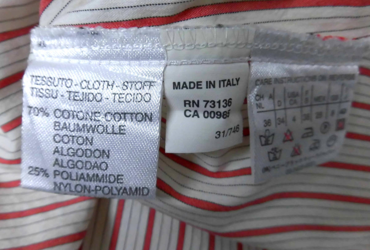 * Italy made MARELLAmare-la stripe shirt size 40 (M) Max Mara 
