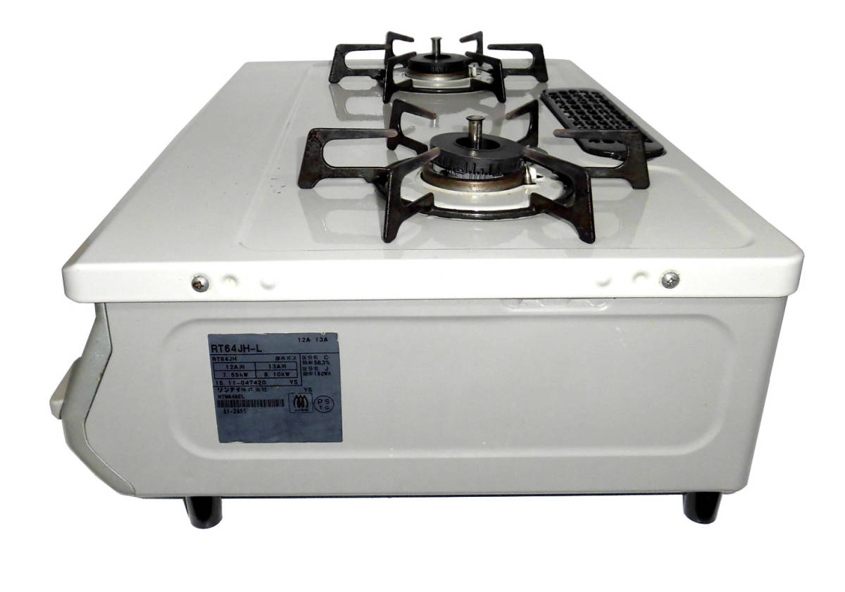 Rinnai リンナイ NTM64BE RT64JH-L 都市ガス用 二口 グリル付き Rinnai リンナイ NTM64BE RT64JH-L 都市ガス用 二口 グリル付き