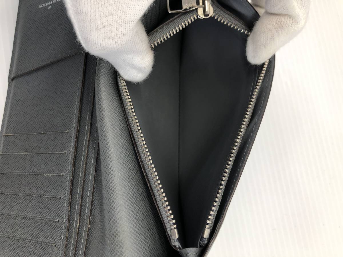 □ LOUIS VUITTON ルイヴィトン ポルトフォイユ・ブラザ 長財布 M32653 タイガ USED □_画像7