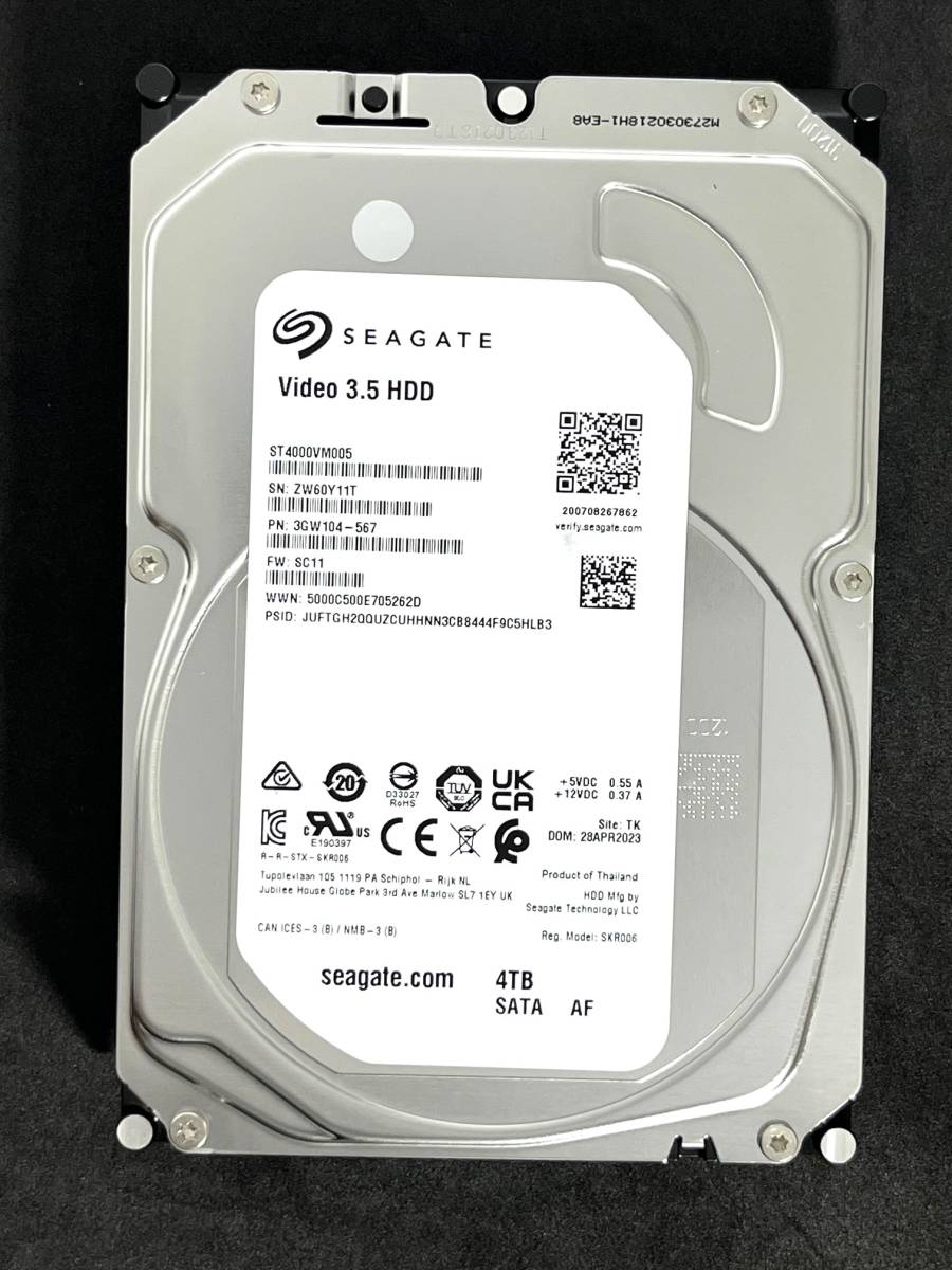 時間指定不可】 ☆ ST4000VM005 / Seagate 4TB ☆ 【送料無料