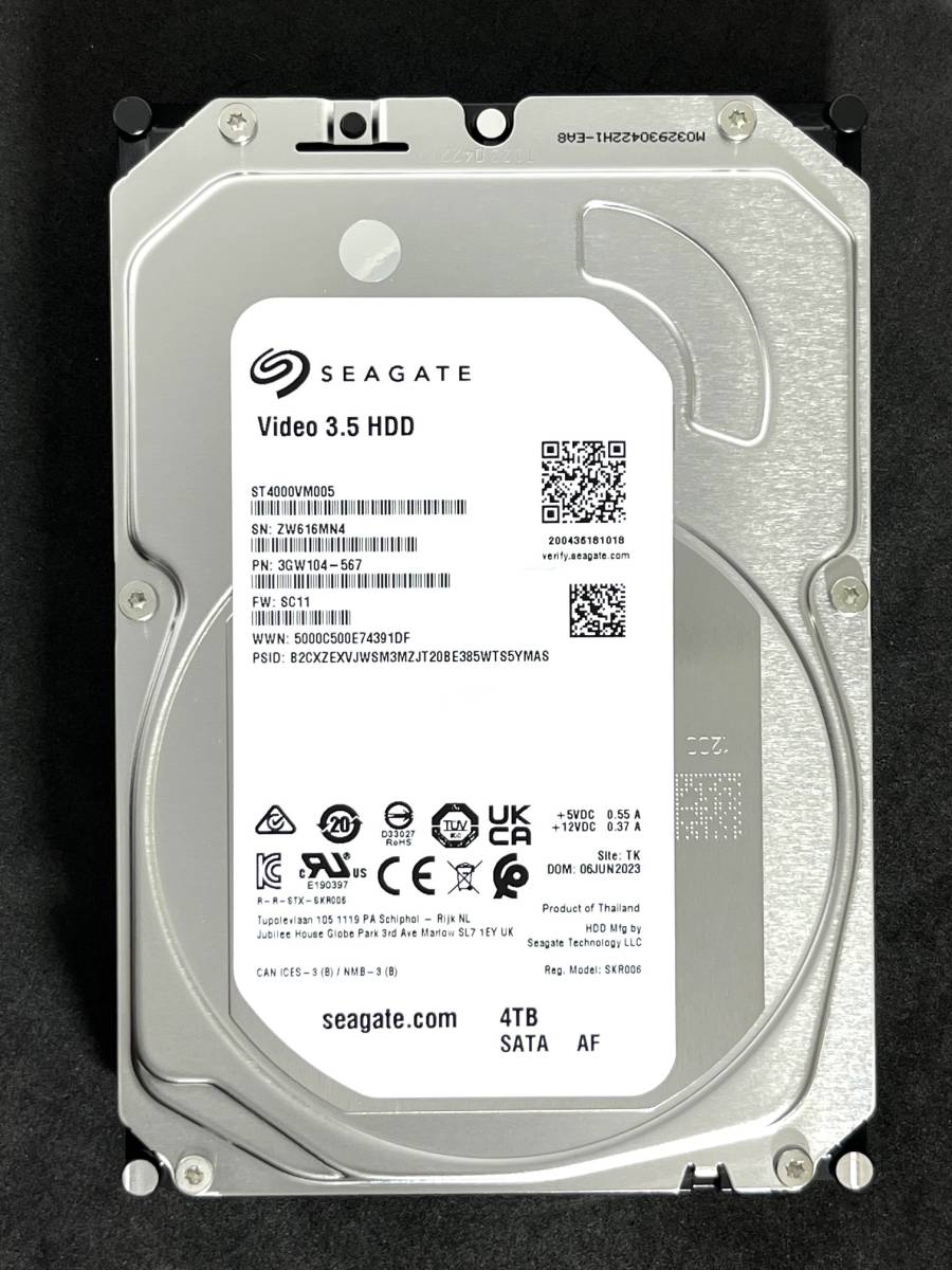 4TB ST4000VM005 / Seagate 【 使用時間 8 h 】 2023年製 新品 4TB ST4000VM005 / Seagate 【 使用時間 8 h 】 2023年製 新品