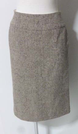 crolla アクアガール 36 スカート ウール混 茶色ベージュ色 日本製　ワールド　秋冬向き_画像1