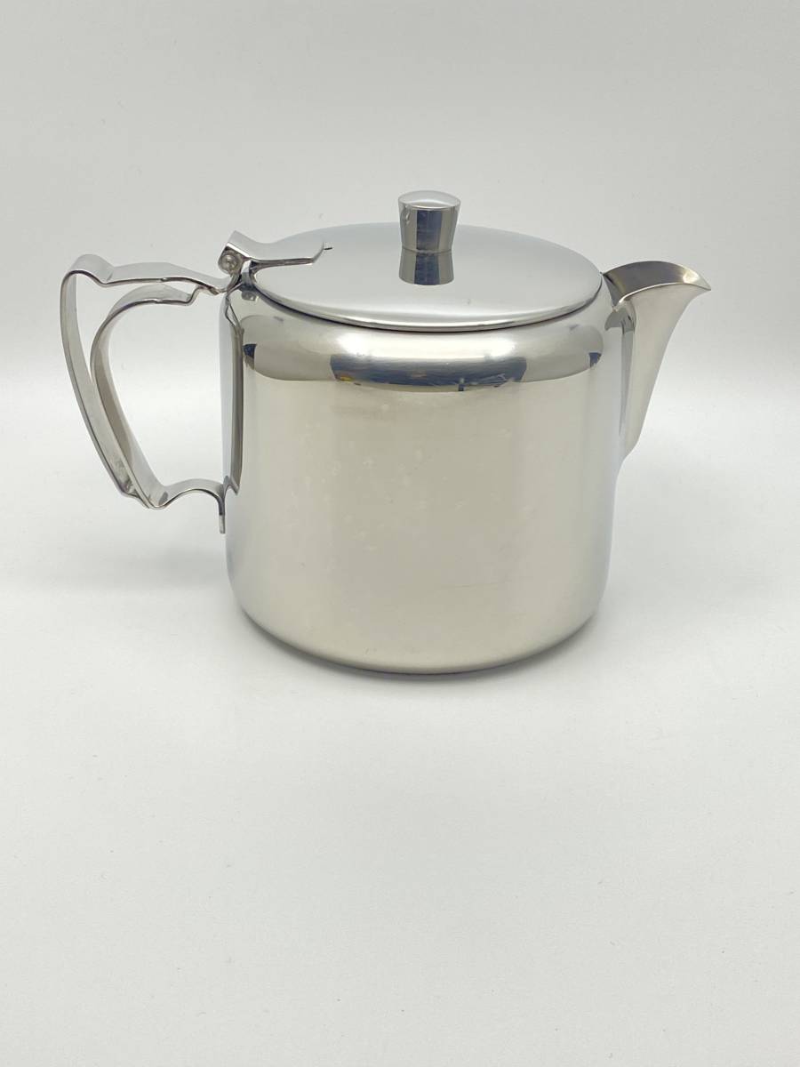 OLD HALL Old отверстие CUMBERLAND 1.5 Pint Tea Pot can балка Land нержавеющая сталь 1.5 сосна to teapot год 1948-84 *T762