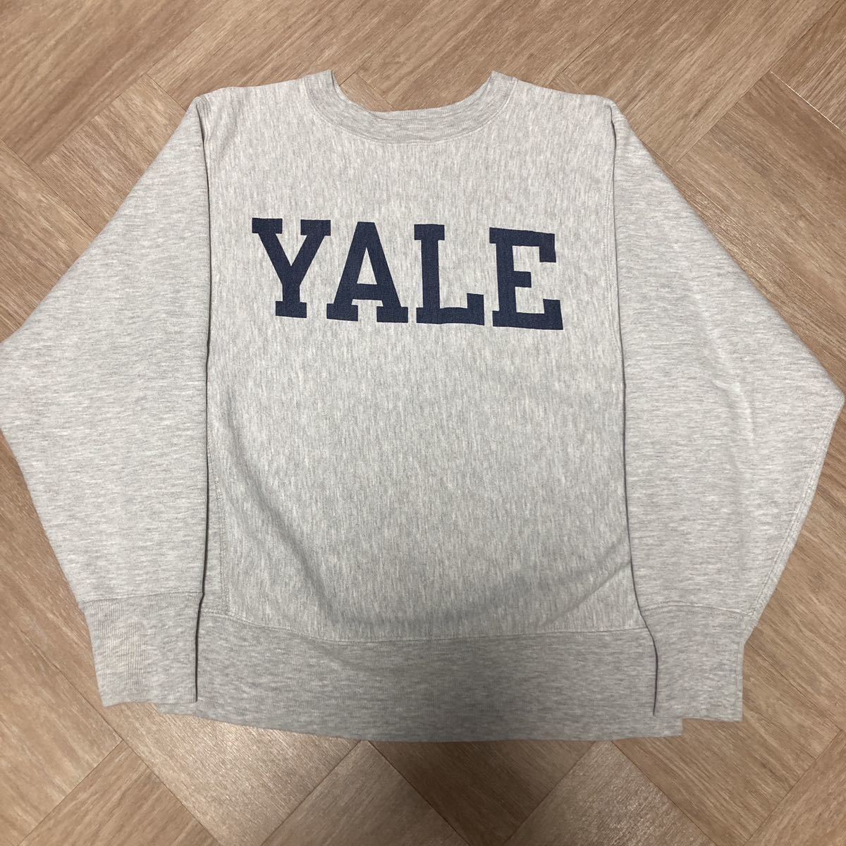 80s Champion リバースウィーブ スウェット パーカー YALE 染み込み