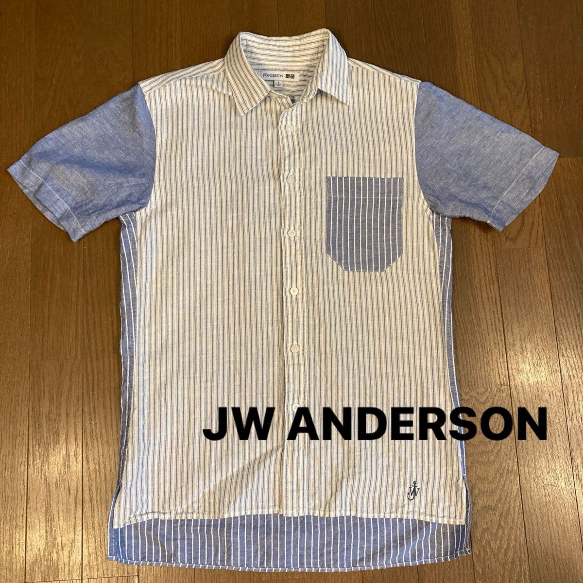 ●ユニクロ　UNIQLO ■JW ANDERSON ◎リネンコットン半袖シャツ◇サイズS