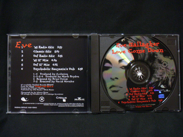 Eve Gallagher(イブ ギャラガー)/Love Come Down ※マキシCD(S)_画像2