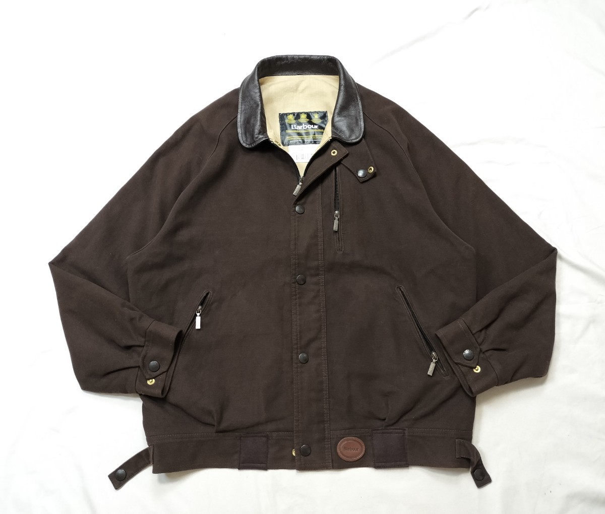 90s BARBOUR moleskin blouson L 希少 ブラウン バブアー 90s BARBOUR moleskin blouson L 希少 ブラウン バブアー