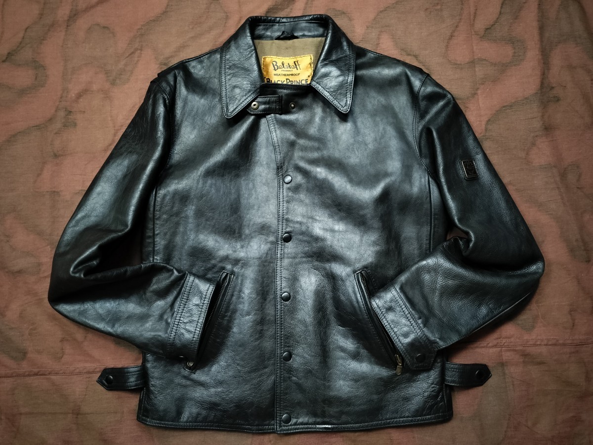 Belstaff Black Prince leather 　レザー　ライダース　L uk40 ベルスタッフ　ブラックプリンス　イタリア製　ルイスレザー