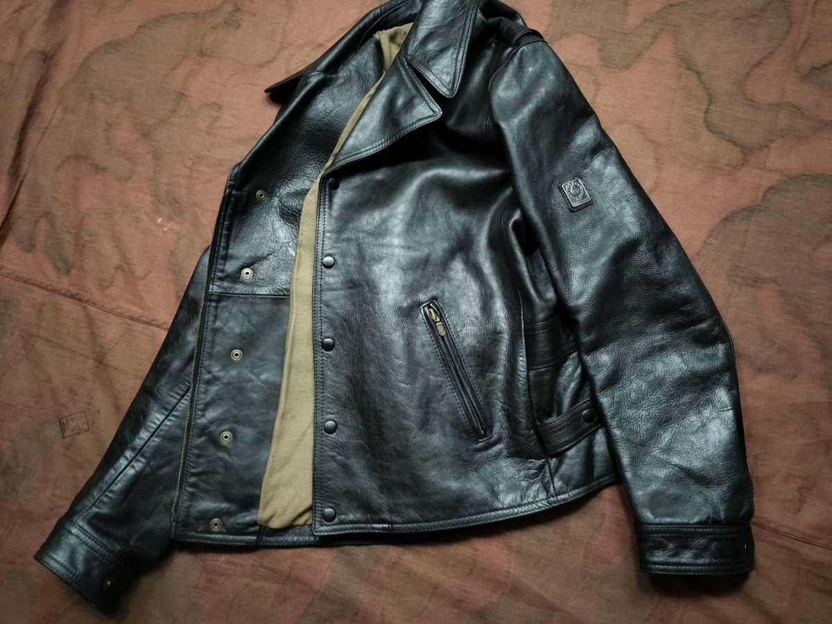 Belstaff Black Prince leather レザー ライダース L uk40 ベル Belstaff Black Prince leather レザー ライダース L uk40 ベル