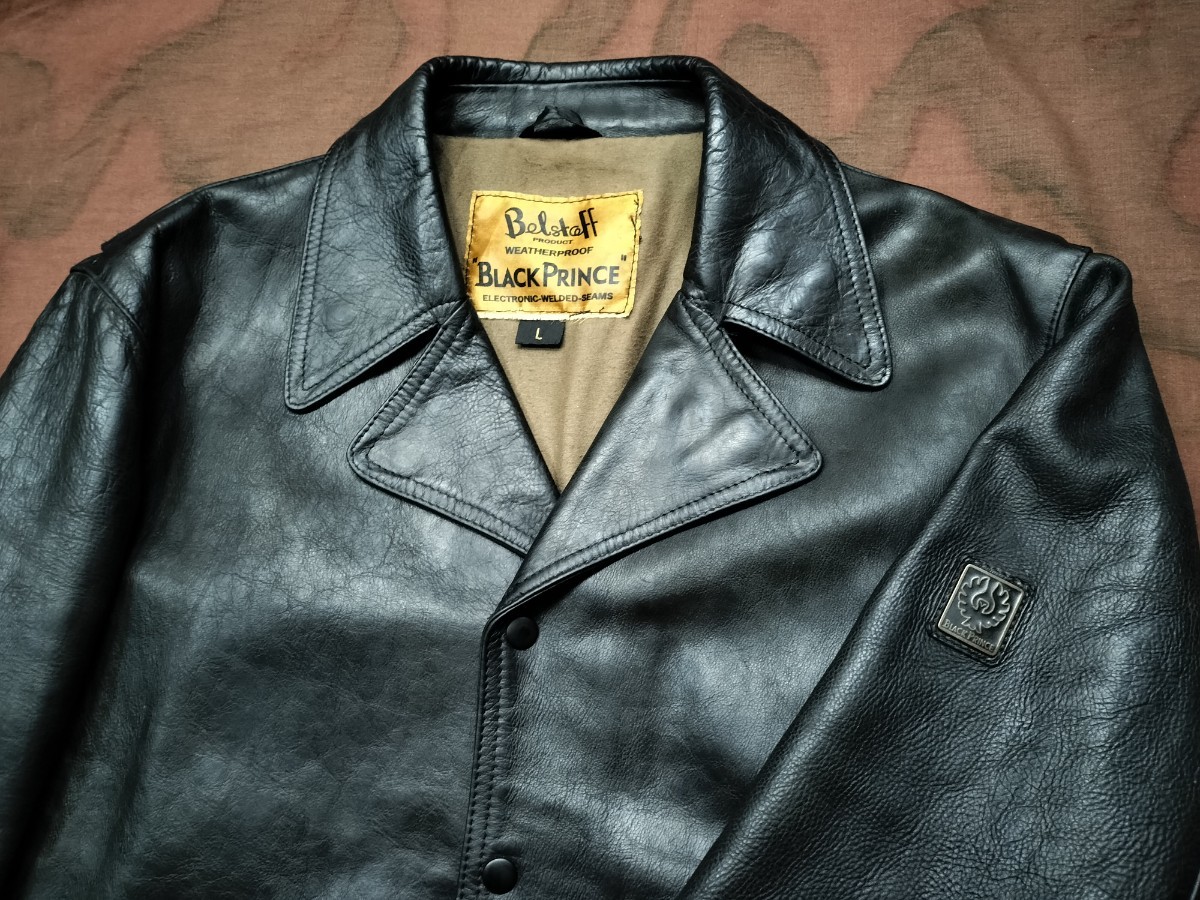 Belstaff Black Prince leather 　レザー　ライダース　L uk40 ベルスタッフ　ブラックプリンス　イタリア製　ルイスレザー