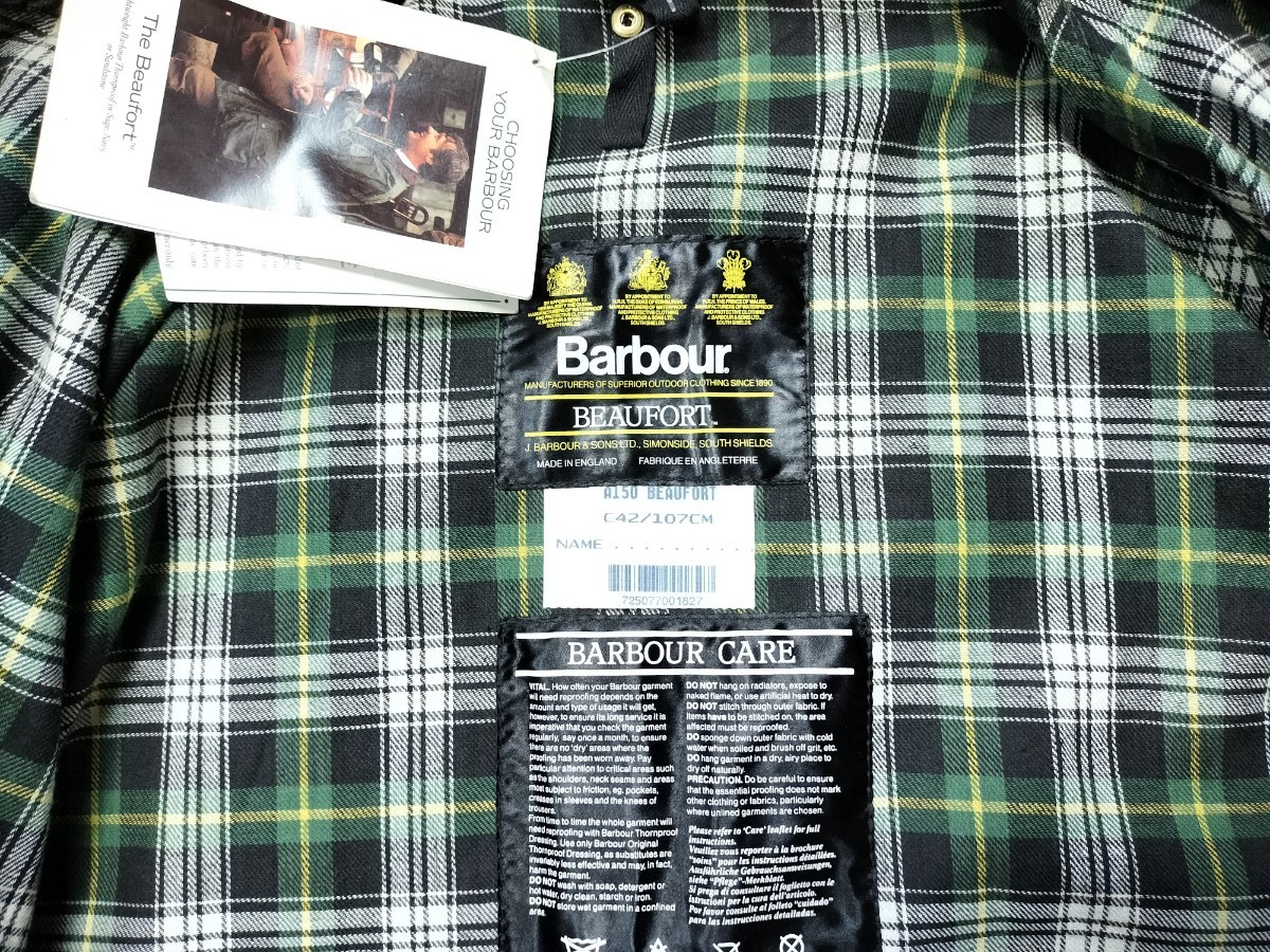91s Deadstock Barbour beaufort c42 バブアー ビューフォート 90s
