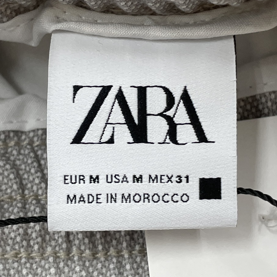 未使用品 /M/ ZARA グレー バミューダショーツ ショートパンツ メンズレディース タグ カジュアルゴルフ アウトドアキャンプ デイリー ザラ_画像7