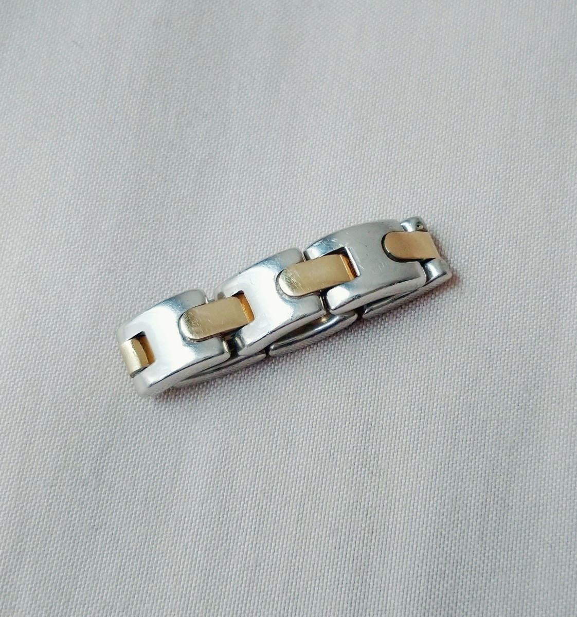 *OLD TIFFANY Vintage chain combination ring SV925 × K18* Old Tiffany ring silver Gold vintage Vintage 