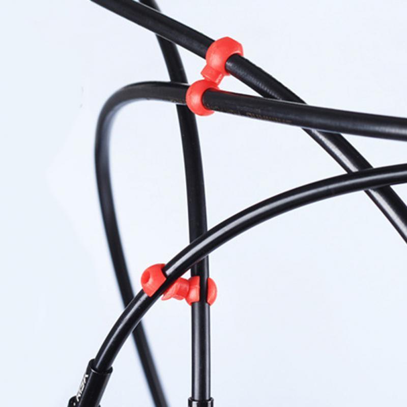 【普通郵便送料無料！】ケーブルホルダー ケーブルクリップ ケーブル固定 自転車 バイクに 10個入り（黒)_カラーは黒になります