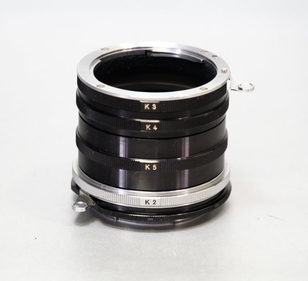 中古*実用品【Nikon】NIKKOR F*接写リング K1.K2.K3.K4.K5 セット*マクロ撮影用*革ケース付き_画像2