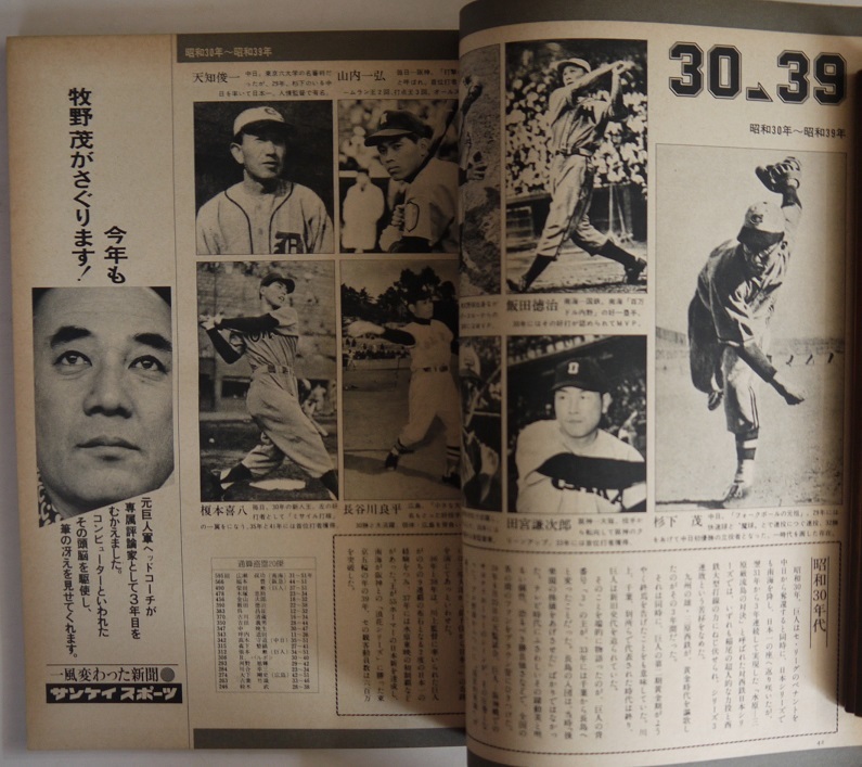 文藝春秋デラックス。人物・日本プロ野球、栄光のベストナイン。球史を飾ったスター100人。定価・900円。文藝春秋。_画像7