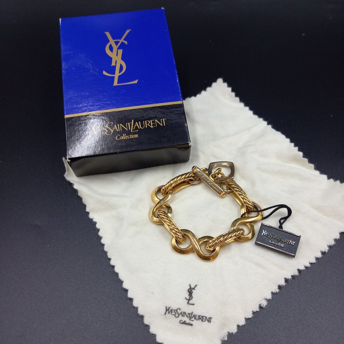 イヴサンローラン ヴィンテージ ブレスレット Yves Saint Laurent