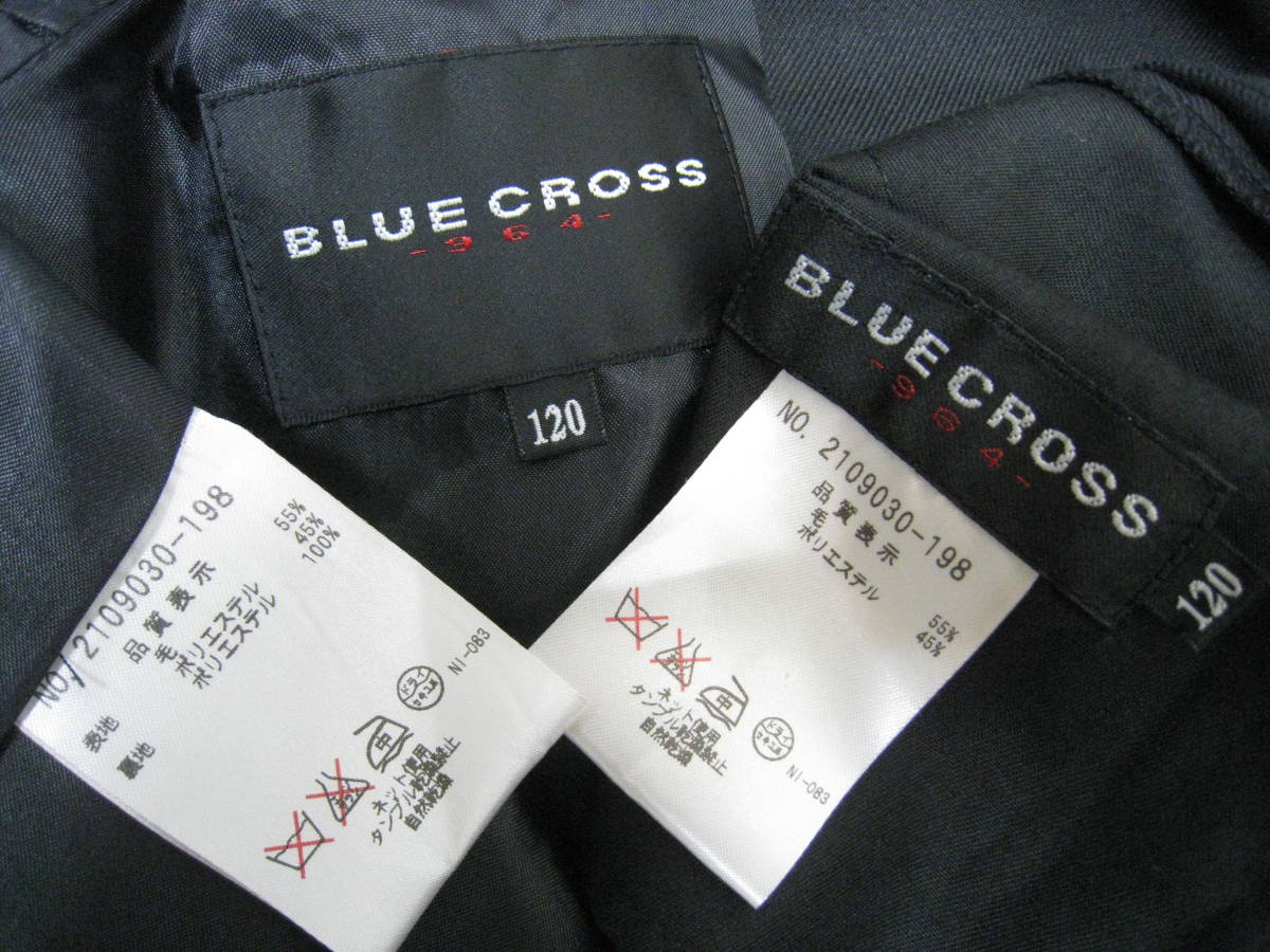 BLUE CROSS* Blue Cross формальный костюм 3 позиций комплект жакет брюки рубашка Kids размер 120cm