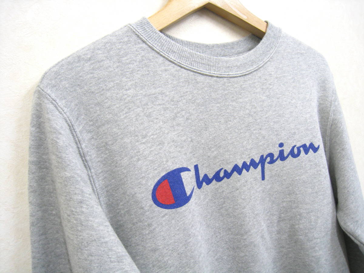 Champion■チャンピオン コットン100％ スウェットシャツ トレーナー ロゴプリント C3-Q002 メンズ サイズS_画像3