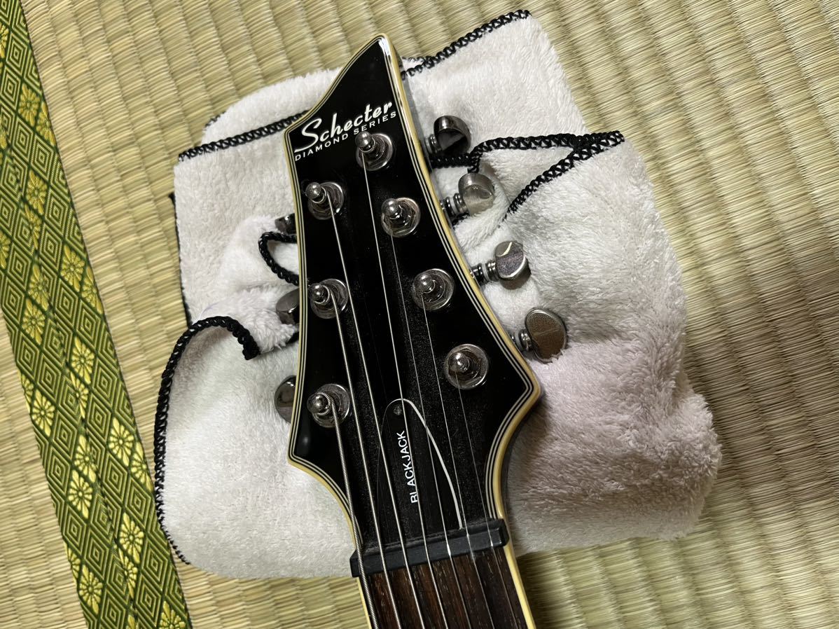 シェクター 7弦ギター ダンカン製PU 特に不具合無し フレット残7〜8割 