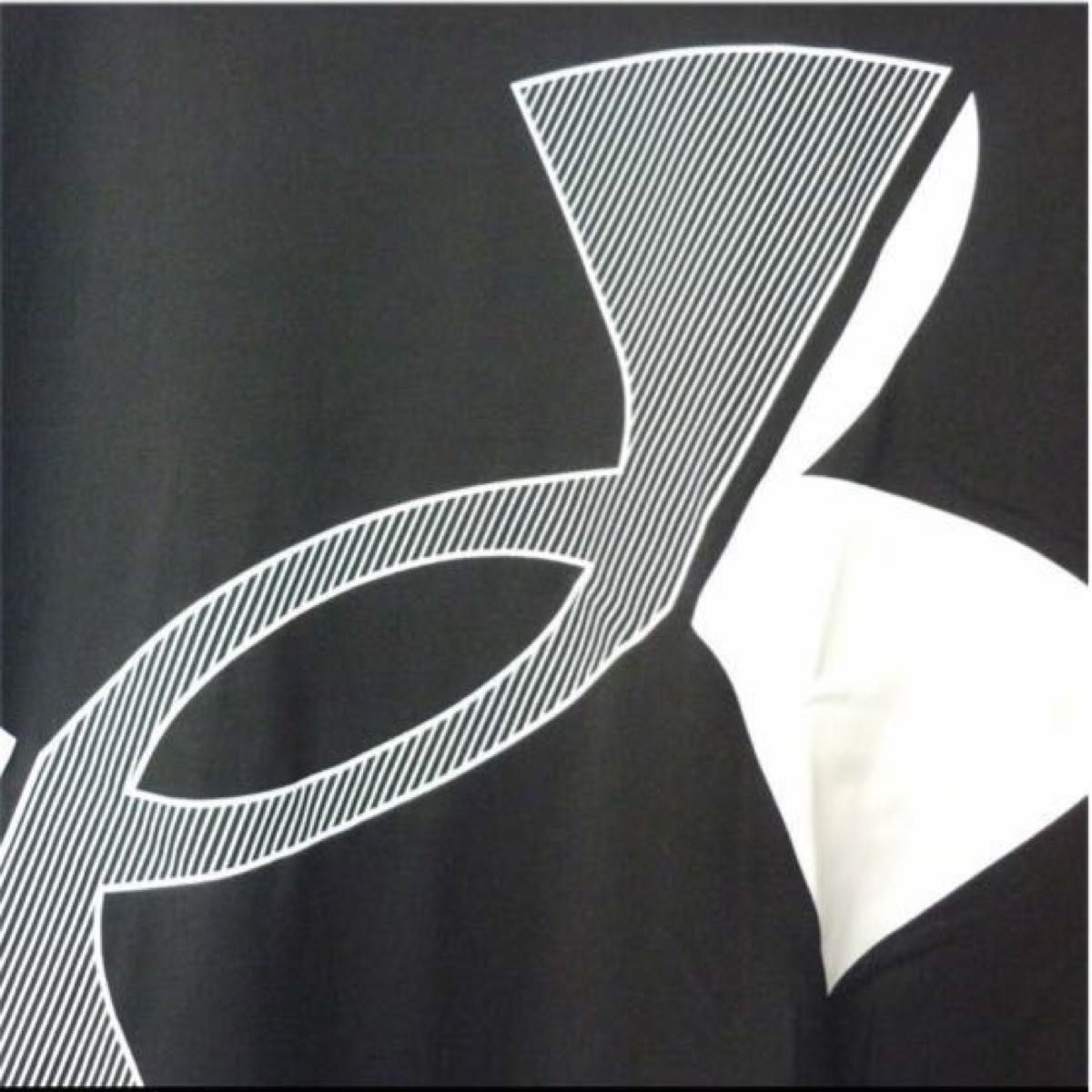 セール新品L★アンダーアーマー黒/ブラックビッグロゴロンT UNDER ARMOUR 長袖Tシャツ