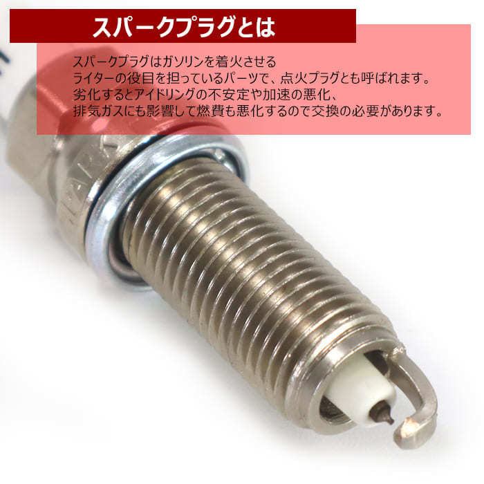 トヨタ ヴォクシー ZRR80G ZRR80W ZRR85G ZRR85W イリジウムスパークプラグ 4本 22401-ED815 22401-JA01B 6ヵ月保証 点火プラグ_画像2