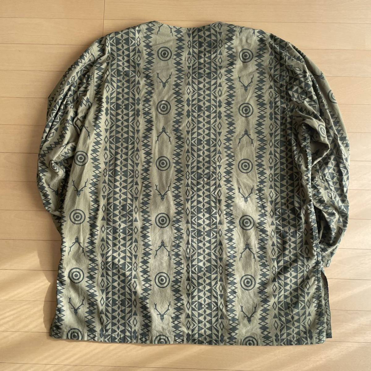 South2 West8 Flannel PT Vネックアーミーシャツ SKULL&TARGET South2 West8 Flannel PT Vネックアーミーシャツ SKULL&TARGET