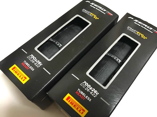 新発売】 PIRELLI 新品☆ P 2本 黒 26c 700 レディ チューブレス