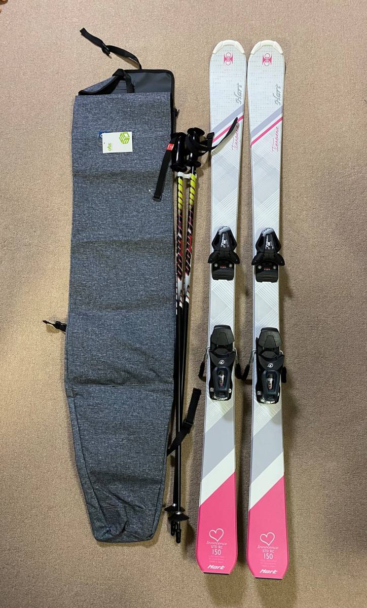 フィッシャー子供用スキー板 １１０cm ストック ８５cm セット 匿名配送-