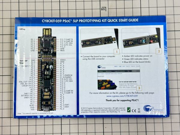 D【新品未使用】cypress semiconductor cy8ckit-059 psoc 5lp prototyping kit プロトタイピングキットの画像2