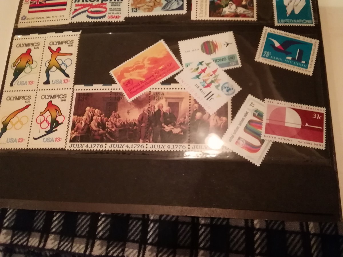 北アメリカの古い切手集　1976 外国切手　ミントセット_画像4