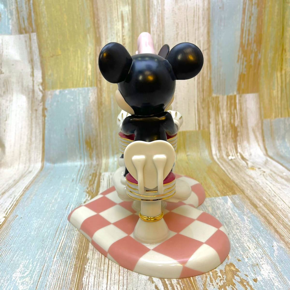 レア★ミッキーマウス Mickey Mouse デート Mickey's Soda Shop Sweetheart ミニーマウス レノックス LENOX フィギュア★Disney ディズニーの画像8