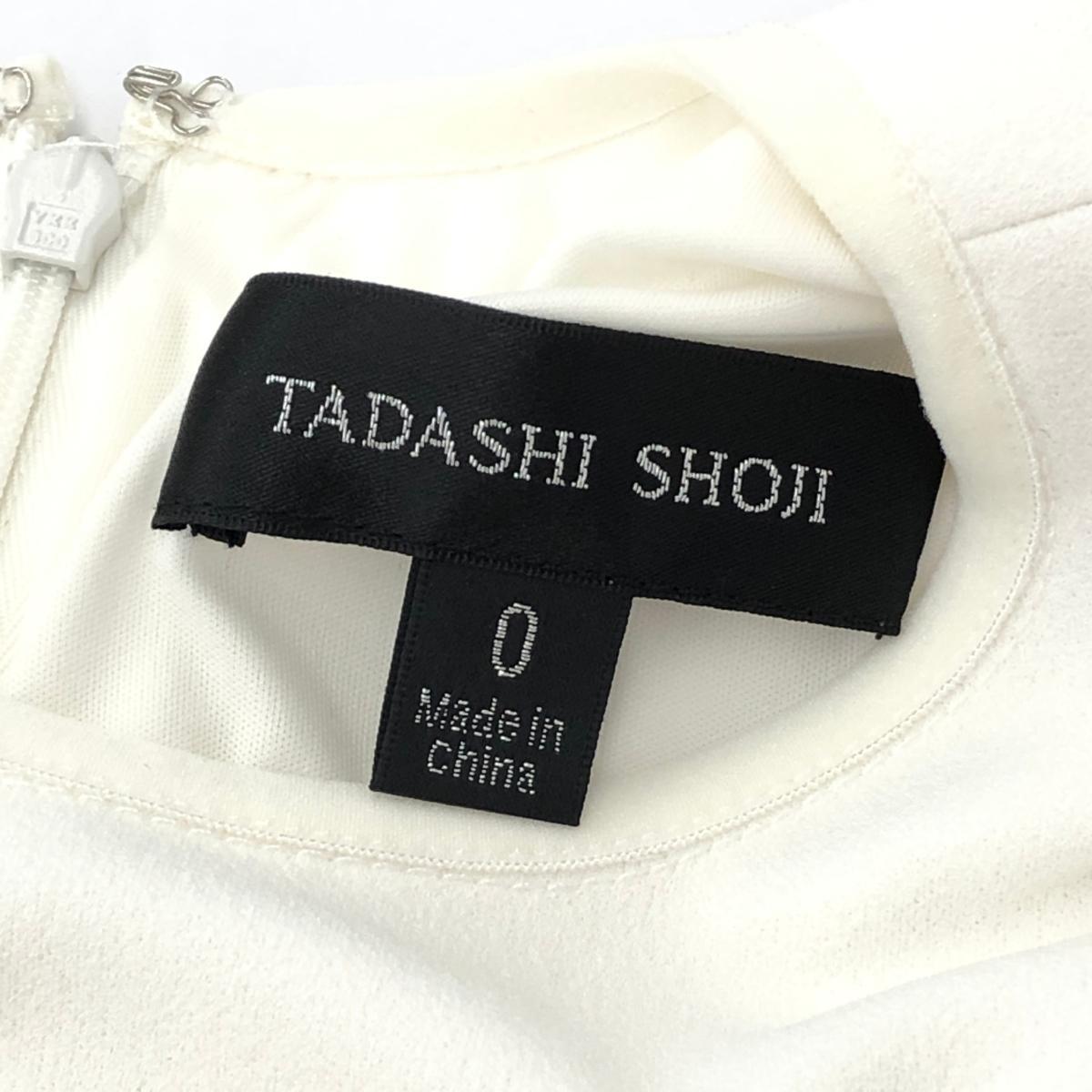 ◆TADASHI SHOJI タダシショージ ノースリーブワンピース サイズ0◆ ホワイト レディース レース フレア ロング_画像5