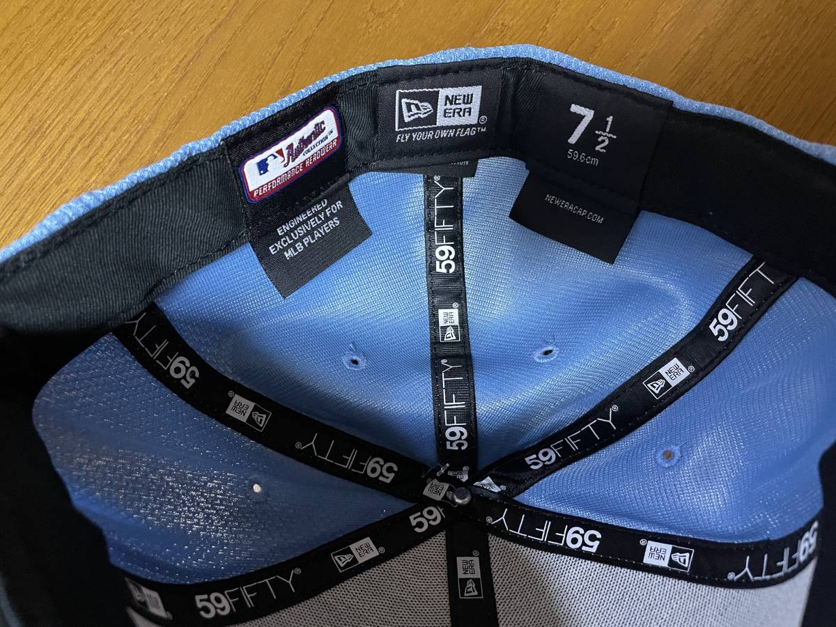 送料無料 新品 NEWERA ニューエラ 59FIFTY MLB キャップ タンパベイ・レイズ rays 野球 大リーグ 帽子 ベースボール オーセンティック_画像7