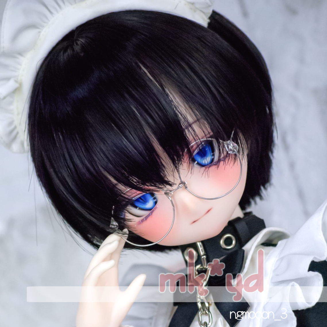 DDH-01/SW肌 ソフビ盛りカスタムヘッド+セット済みウィッグ+自作 DDH-01/SW肌 ソフビ盛りカスタムヘッド+セット済みウィッグ+自作