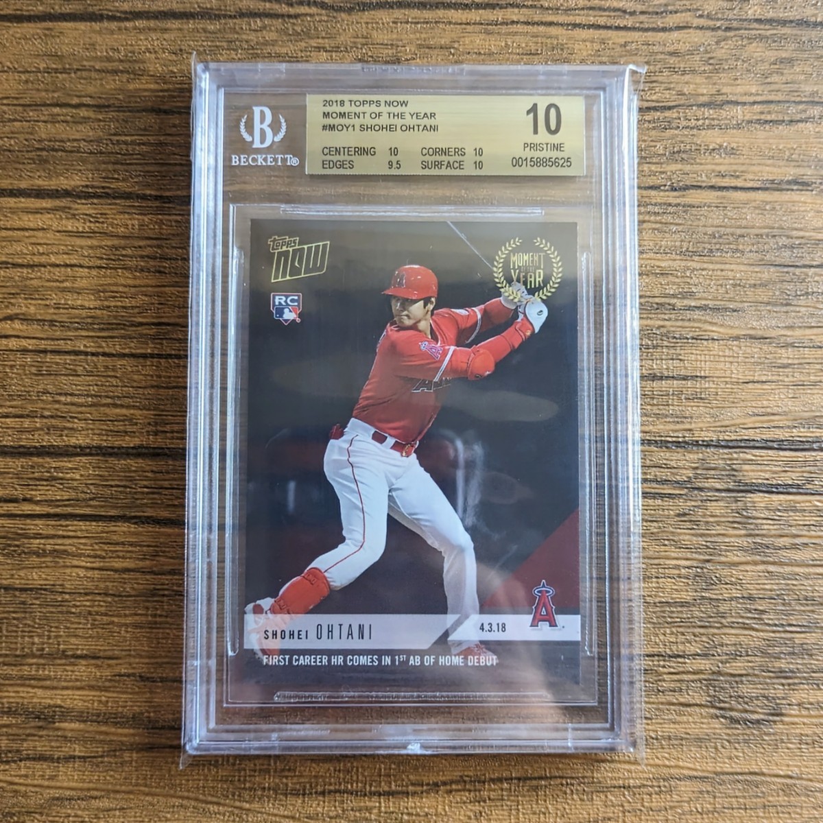 GPU性能を高めた 【PSA10】大谷翔平 2018 TOPPS NOW メジャー 第1号HR