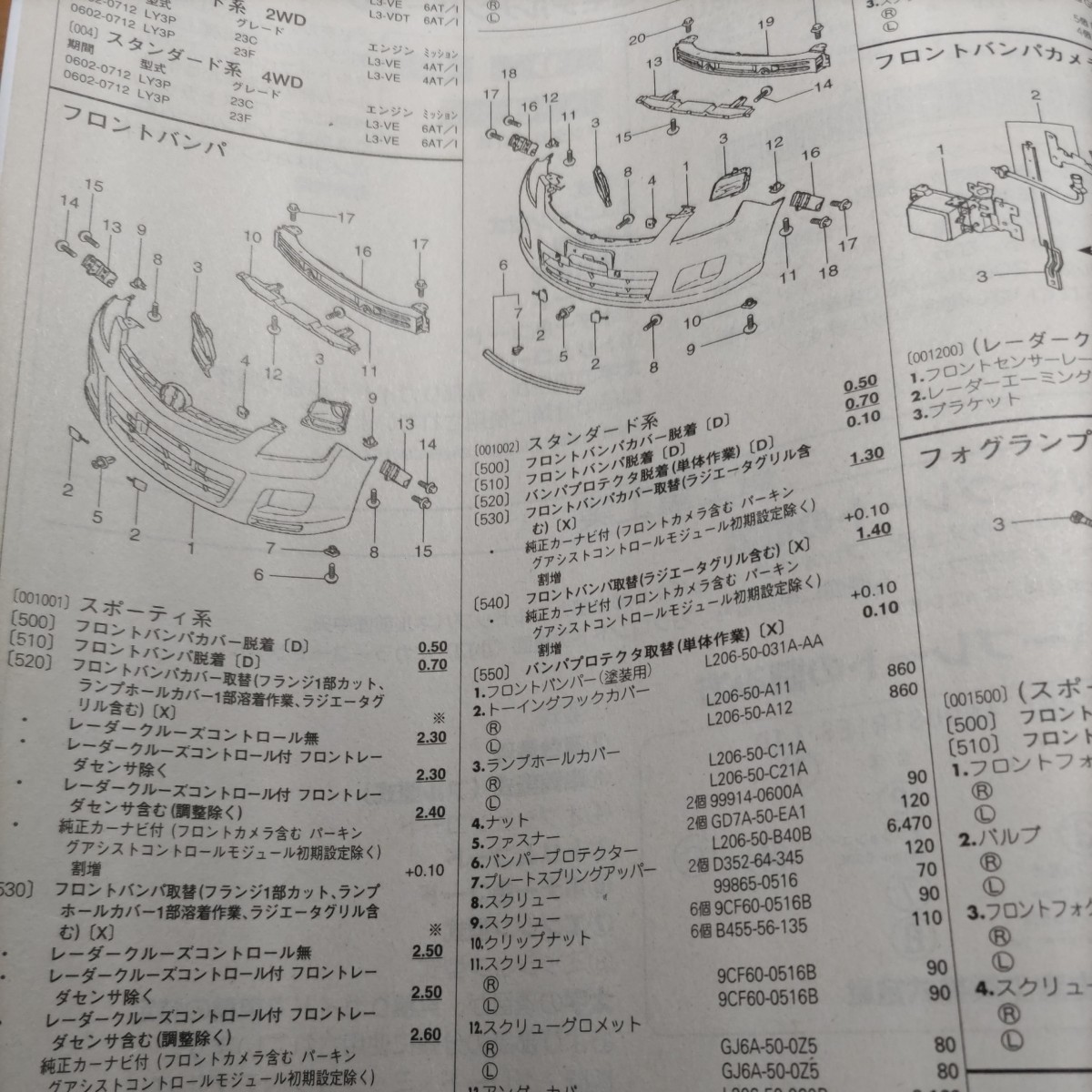 0×[ parts guide ] Mazda MPV (LY series ) H18.2~ 2010 year version [ out of print * rare ]