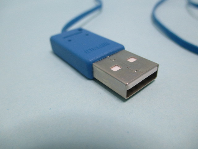 新品・★バッファロー　USB　延長ケーブル　約70ｃｍ　巻取り式　リール式　ブルー ★11738★e_画像5