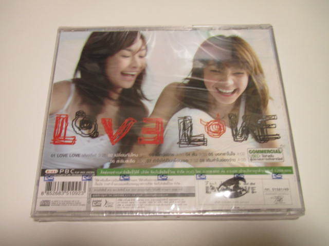 タイポップスFour　Mod「LoveLove」VCD　８曲入り未開封タイ現地版　2007年_画像2