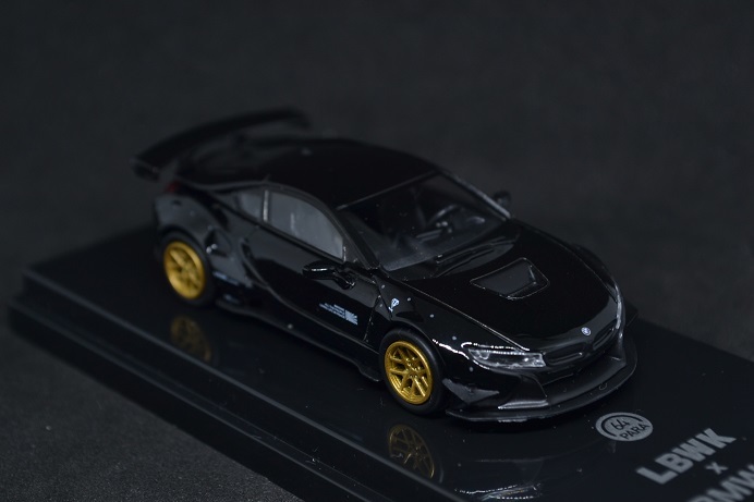 PARA64 1/64 LWBK BMW i8 BLACK パラ64 リバティウォーク ブラック 黒_画像7