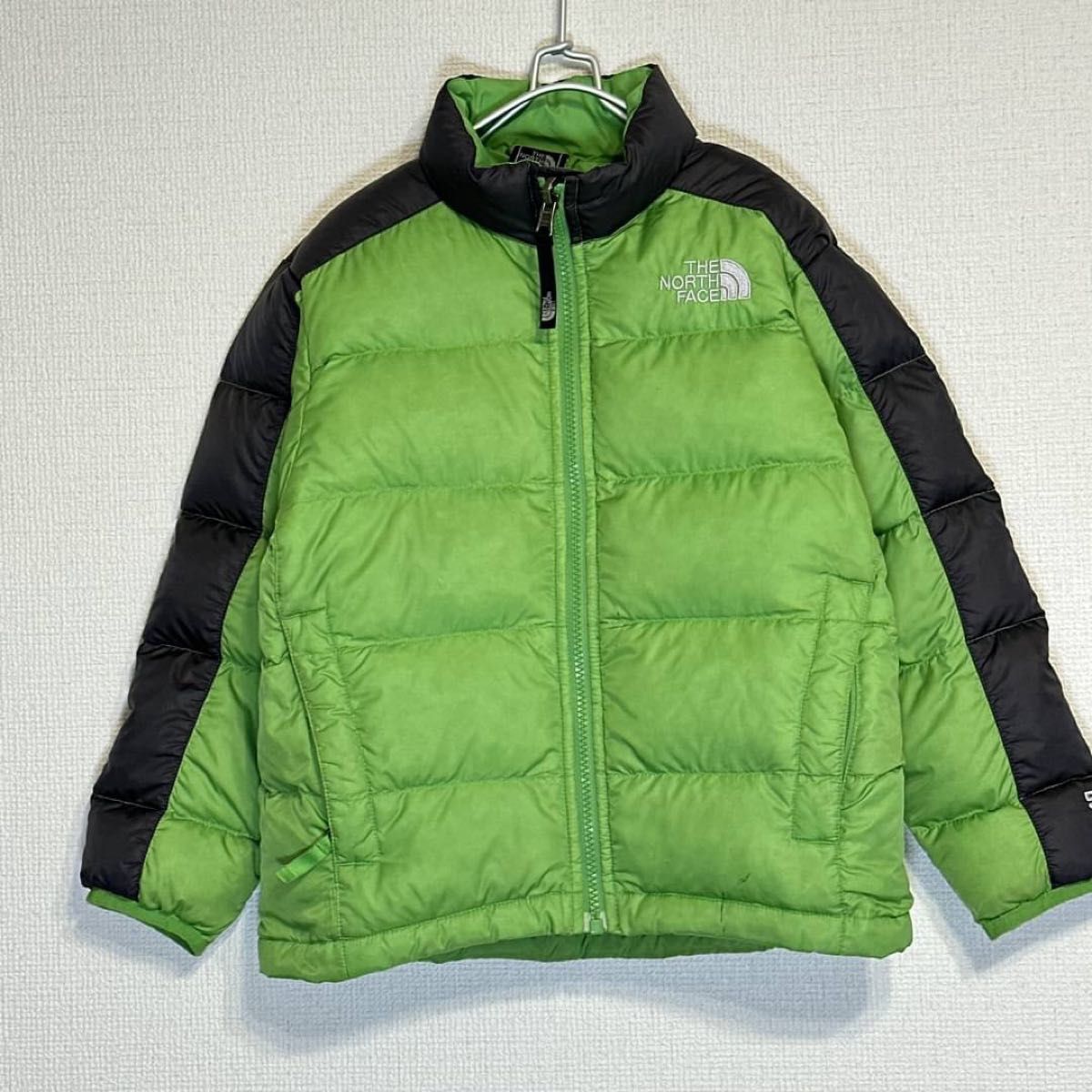 ノースフェイス　ダウンジャケット　きみどり グリーン 130  キッズ　550フィル THE NORTH FACE