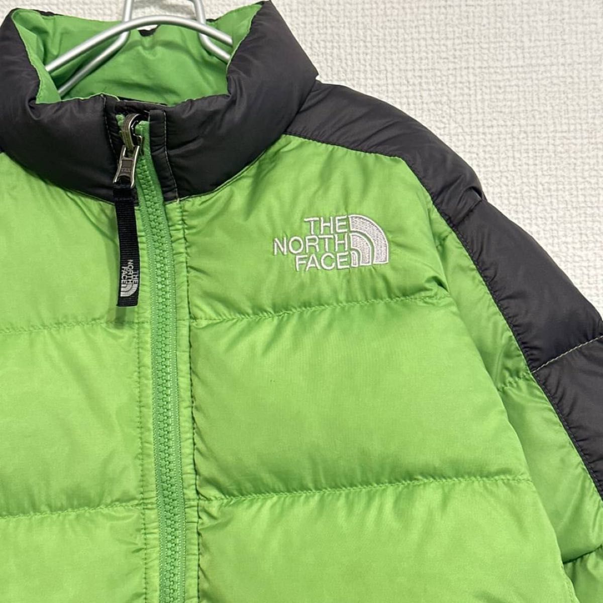 ノースフェイス　ダウンジャケット　きみどり グリーン 130  キッズ　550フィル THE NORTH FACE