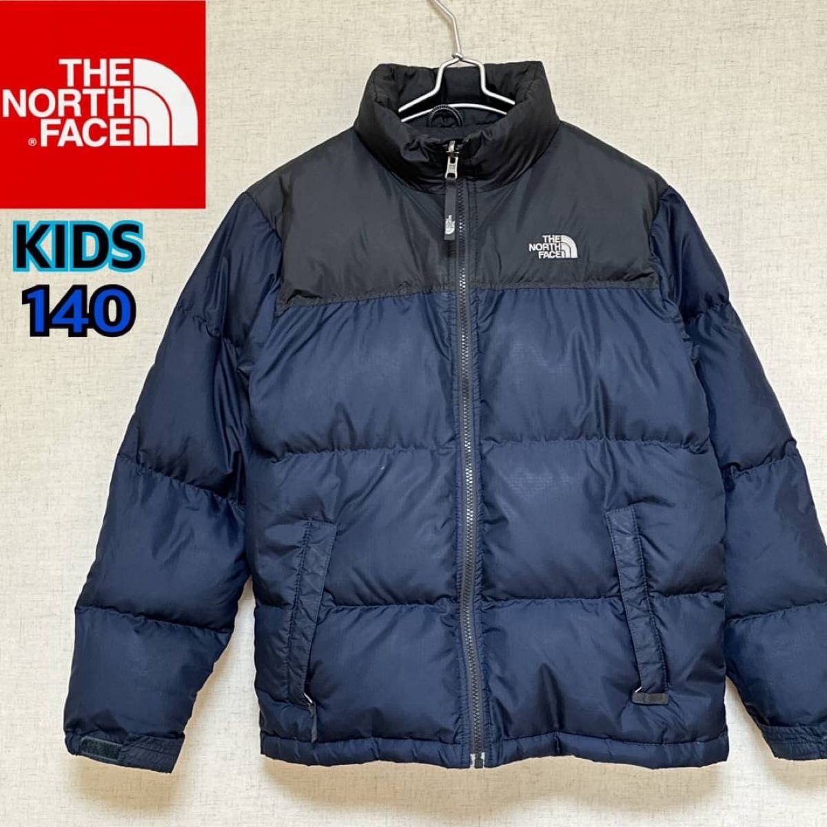 ノースフェイス ヌプシ　ダウンジャケット 600フィル 140L キッズ  レディースSネイビー THE NORTH FACE