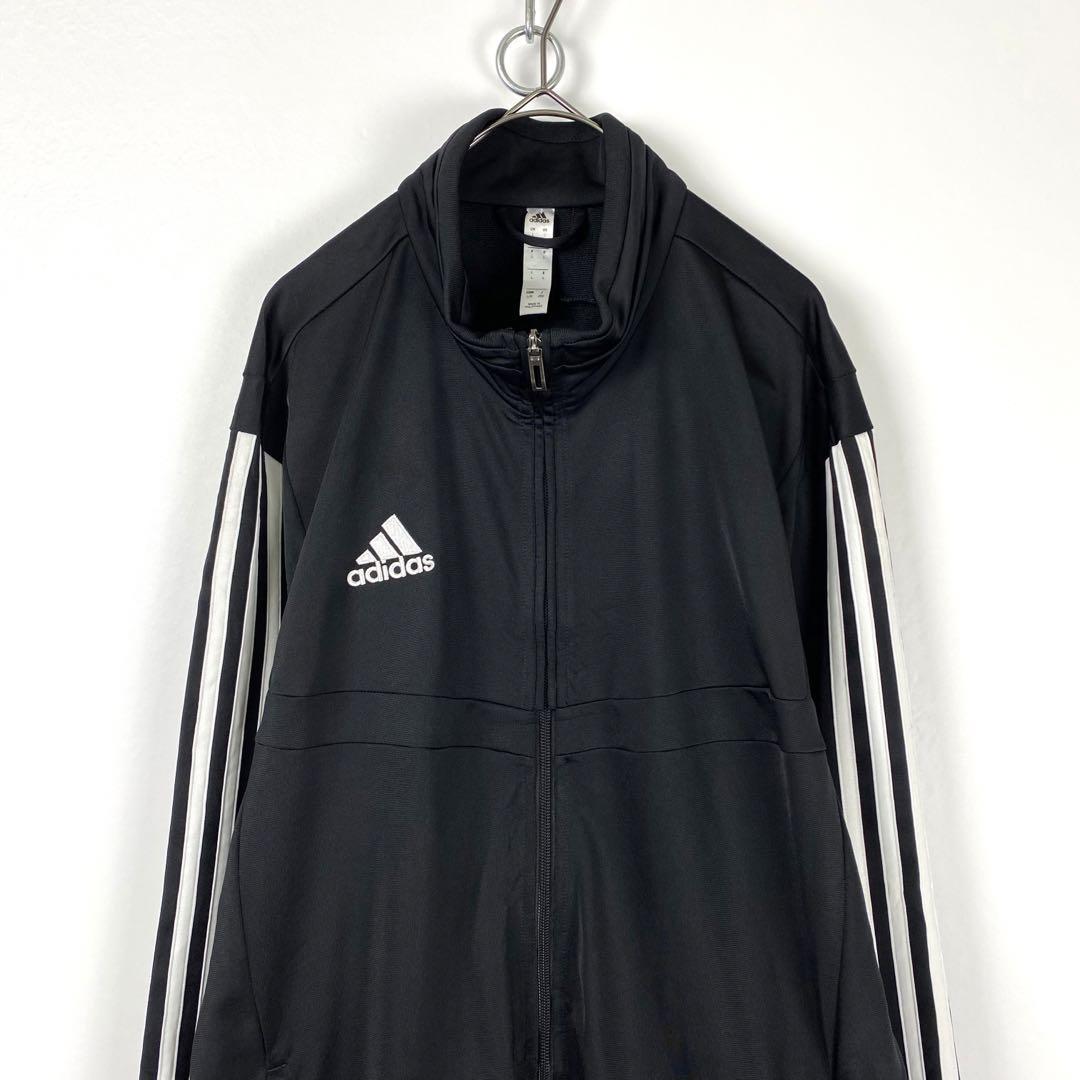 人気商品は adidas 古着 スリーライン L 黒白 トラックジャケット ３本