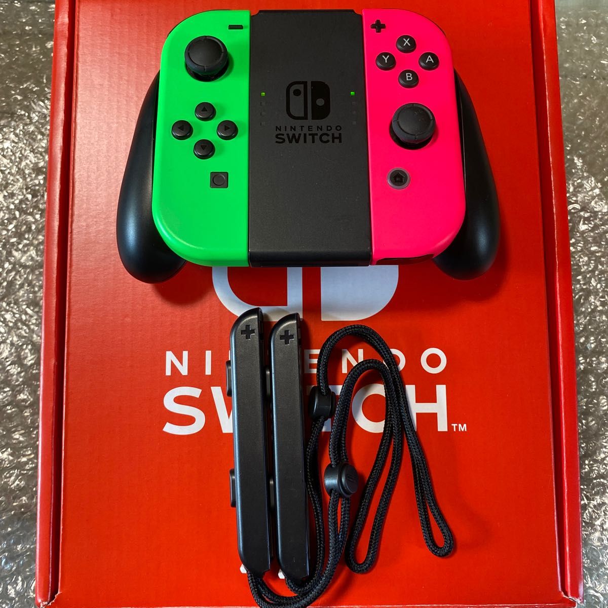 Nintendo Switch (有機ELモデル) グリーン/ピンク(1円 Nintendo Switch (有機ELモデル) グリーン/ピンク(1円