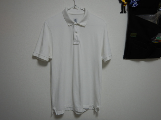 Eleventy イレブンティ 半袖 ポロシャツ M WHITE 白 MADE IN ITALY イタリア製 LACOSTE ラコステ GUY ROVER ギローバー L1212 フランス_画像1