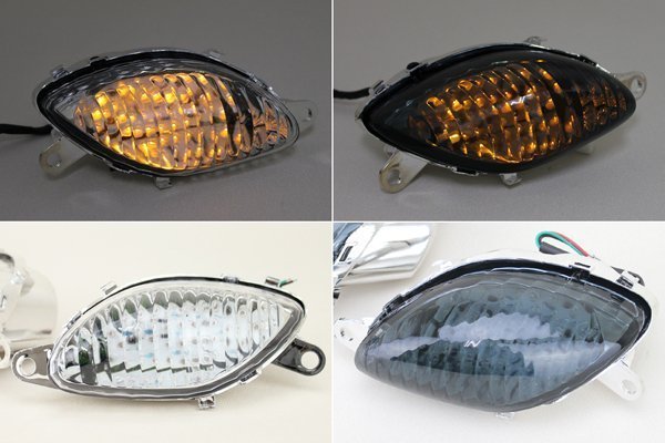 新品 GSX1300R隼 GW71A スモーク LEDフロントウインカー 99-07年 ハヤブサ HAYABUSA クリアウインカー SUZUKI スズキ_画像6