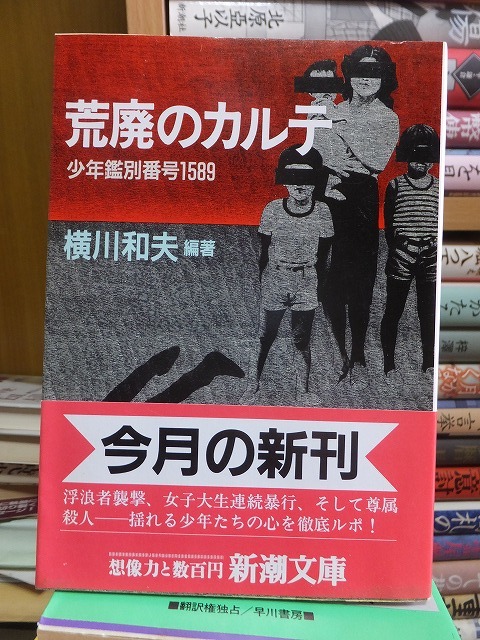 荒廃のカルテ 　少年鑑別番号1589 　　　　　　　　　　横川和夫編著_画像1