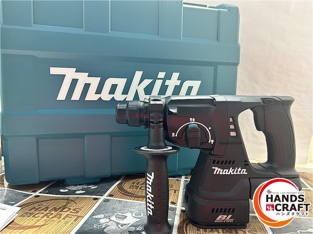 ◆makita マキタ HR244DRGXB 24mm充電式ハンマドリル バッテリー×2 充電器付き フルセット 【未使用品】